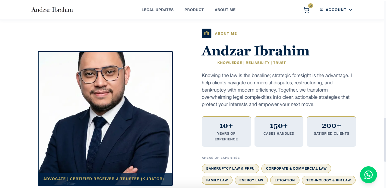Andzar Ibrahim — Advocate — Ebook Platform